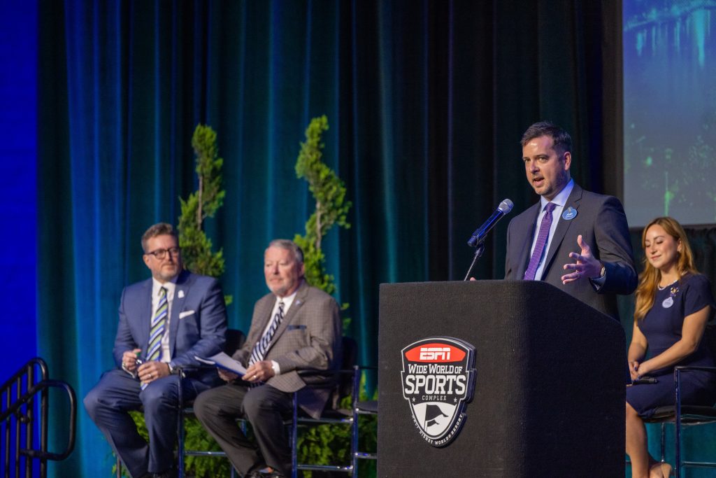 speaker at ESPN Wide World of Sports