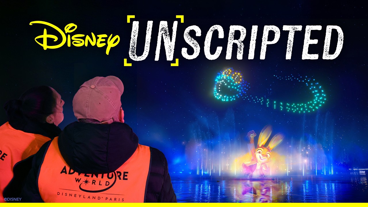 Two Cast Members watching Nighttime Magic