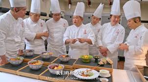 Chefs stand around new dining options