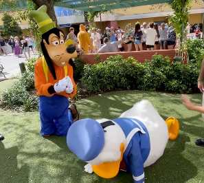 Donald & Goofy working out