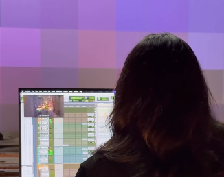 Cast Member editing zootopia attraction on computer