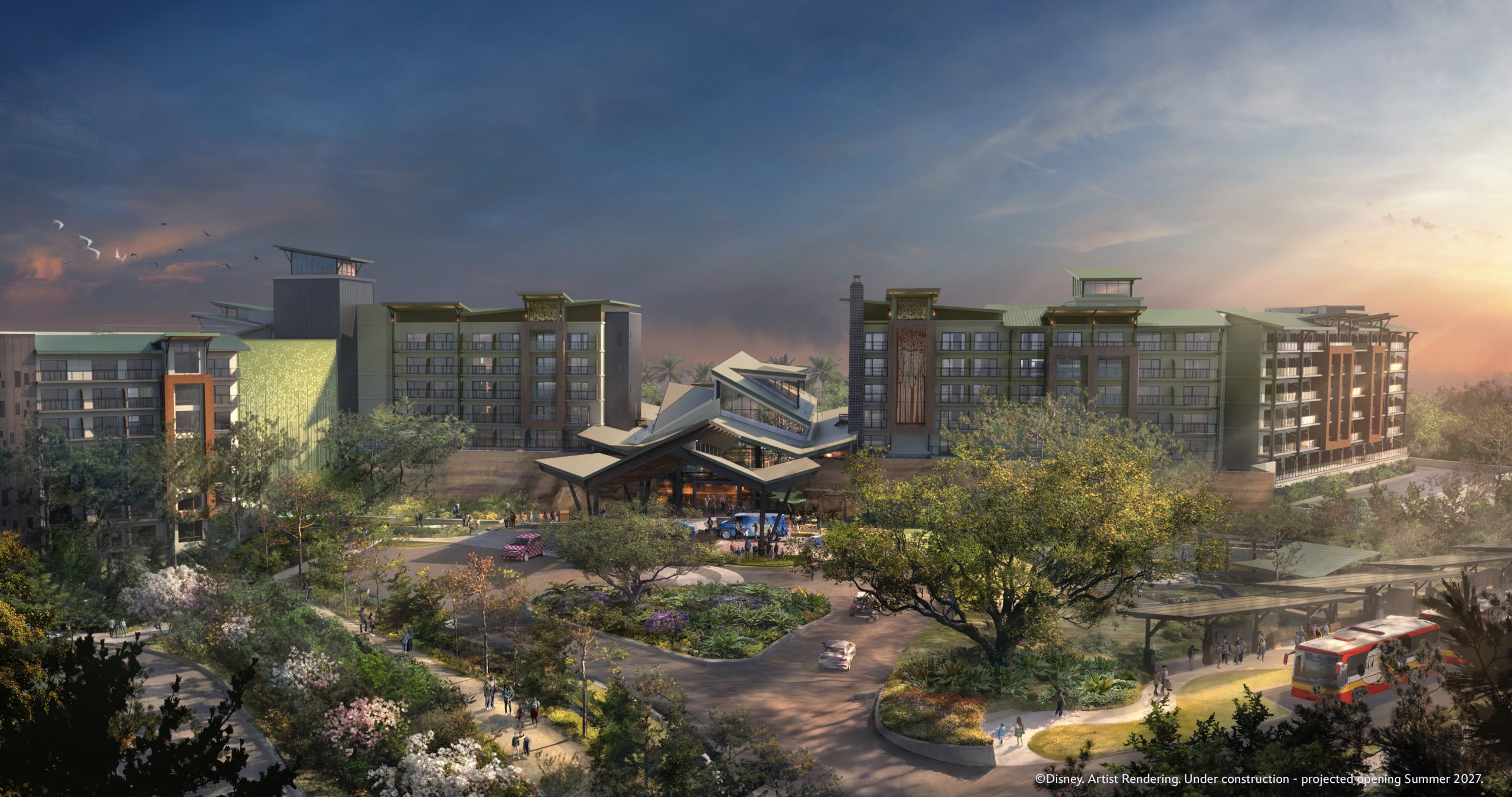 Disney Lakeshore Lodge Entry Rendering