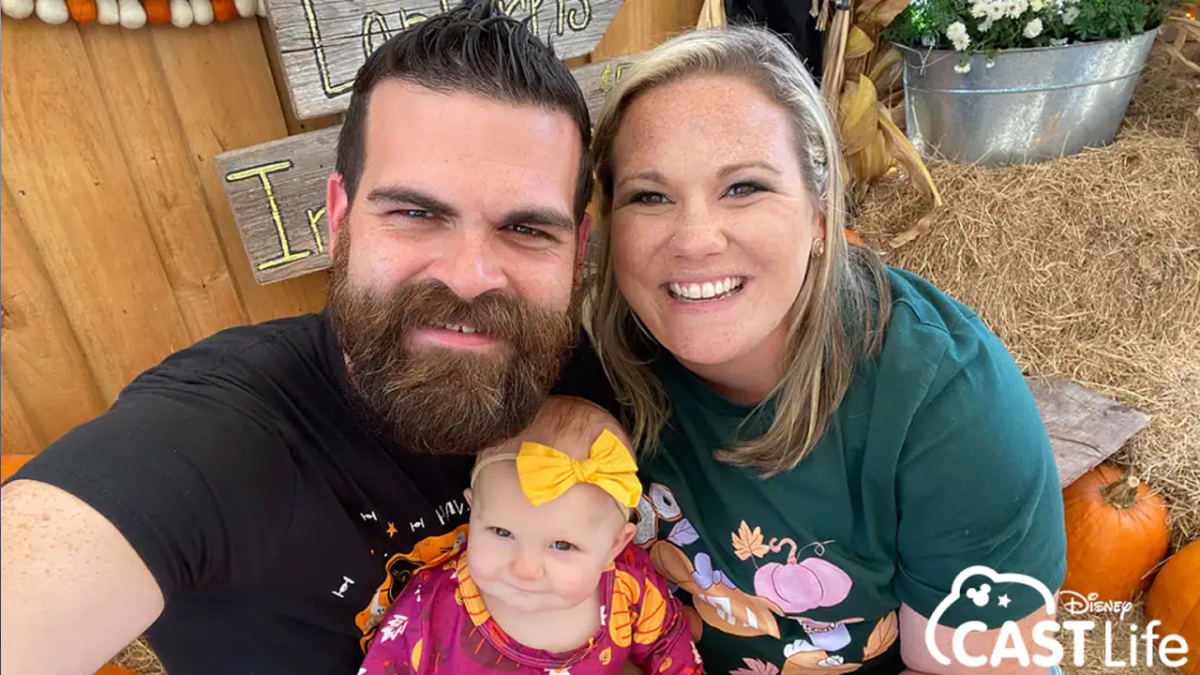 Lenny taking a selfie with his wife and daughter.