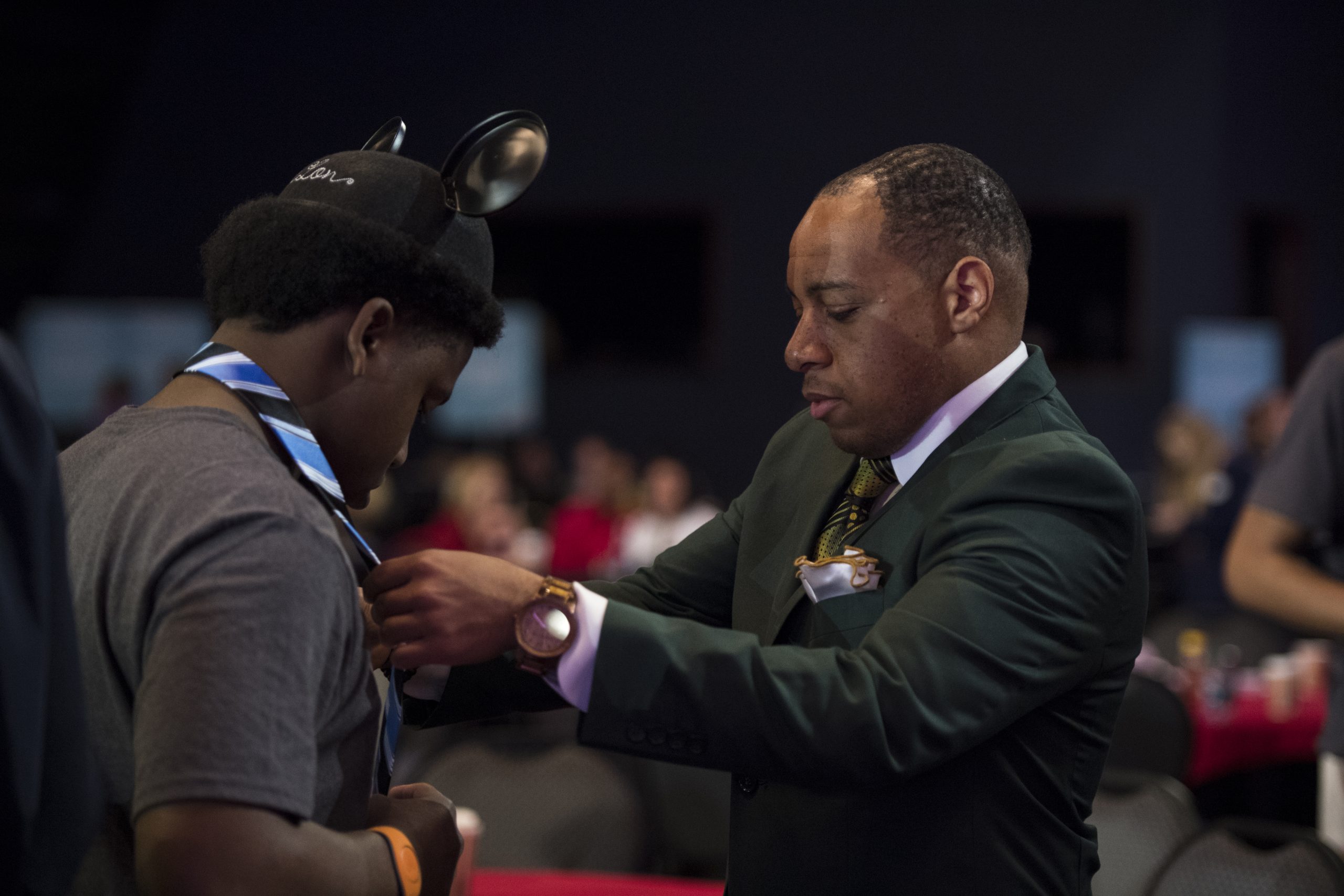 Princeton Parker helps Disney Dreamer Academy participant