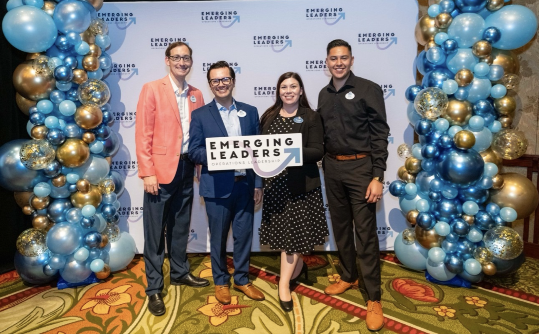 Members of the Leadership Development team who bring Emerging Leaders to life (from left to right): Danny Chase, Frank Shaver-Burgess, Valerie Means and Eric Cuevas.