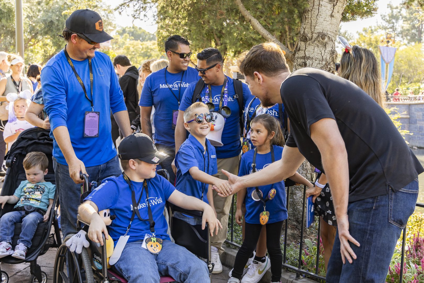 MrBeast greets Make-A-Wish kids at the ultimate Halloween experience at Disneyland Resort.&nbsp;