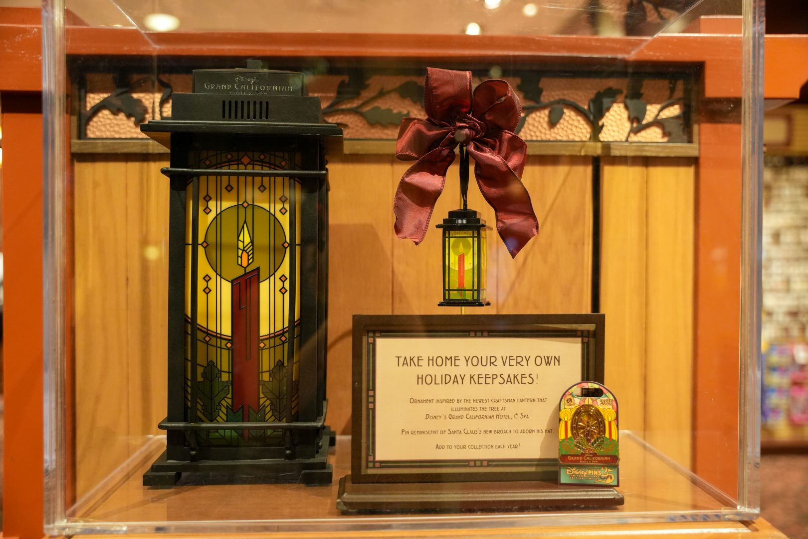 The&nbsp;holiday&nbsp;ornament collection at&nbsp;Acorns Gifts & Goods&nbsp;at Disney&rsquo;s Grand Californian Hotel & Spa.