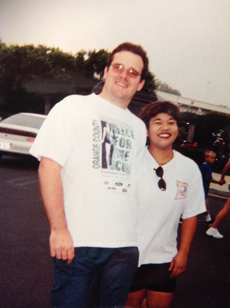 Ken and Christine on a date in 1999