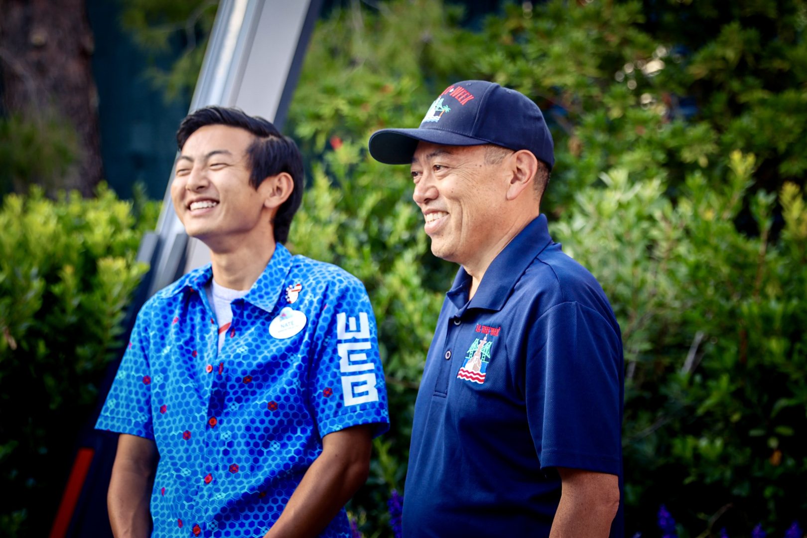 Nate (left) and Ken (right) soak in the opportunity to serve others, together.&nbsp;