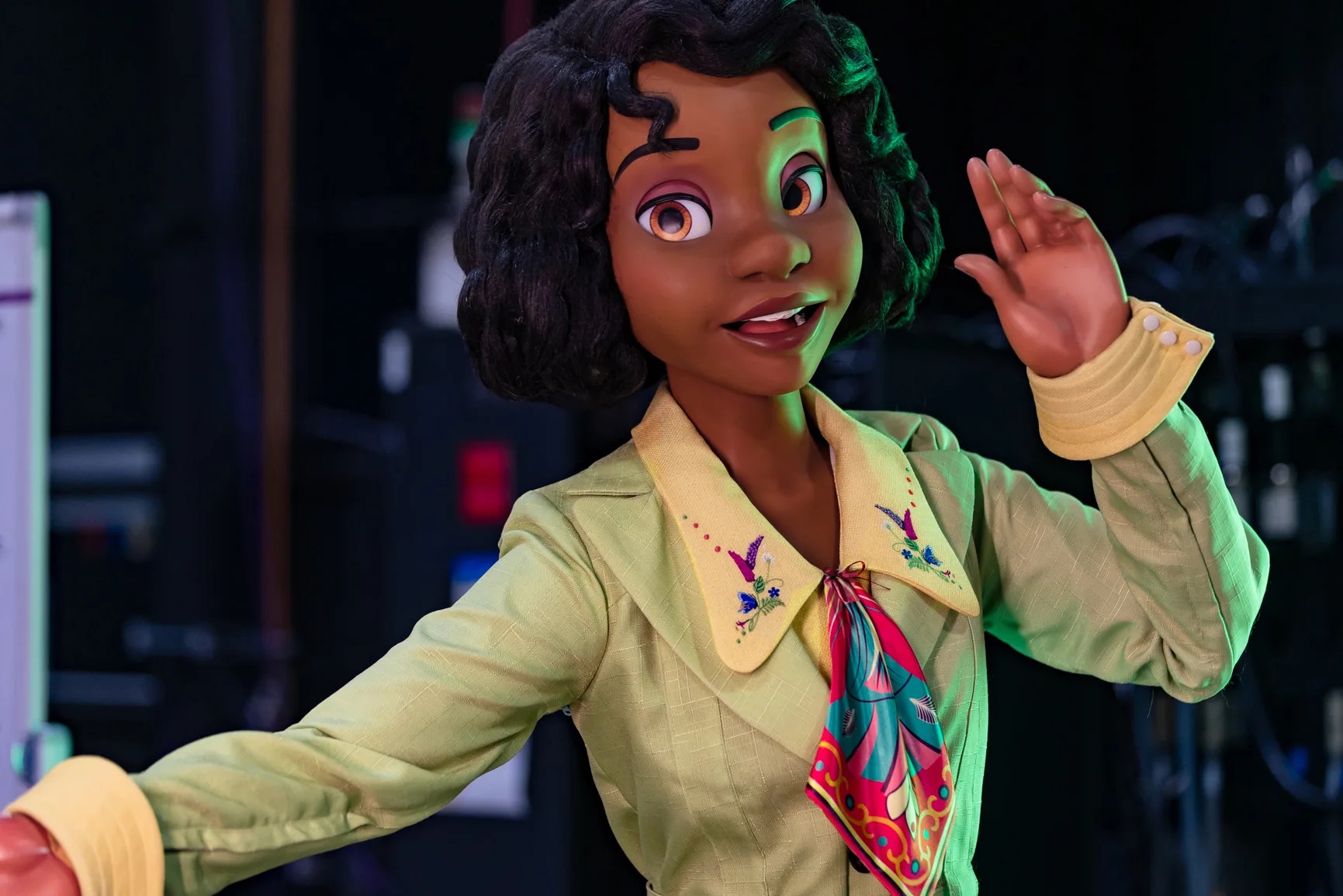 First Look: New Audio-Animatronics Figure for Tiana's Bayou Adventure